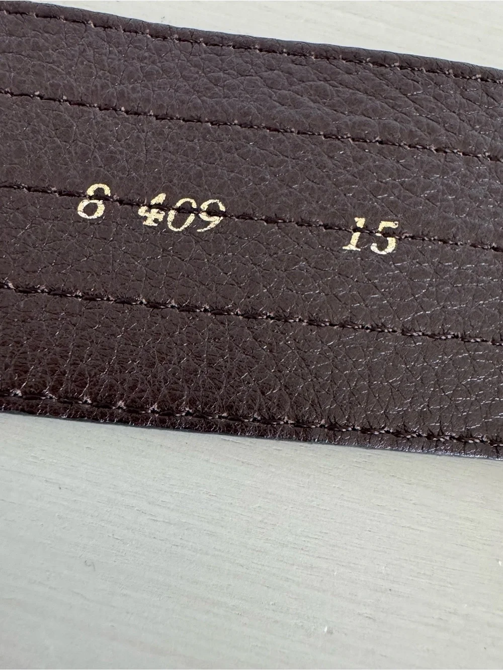 Yves Saint Laurent Black leather  - Belt with Square Buckle
